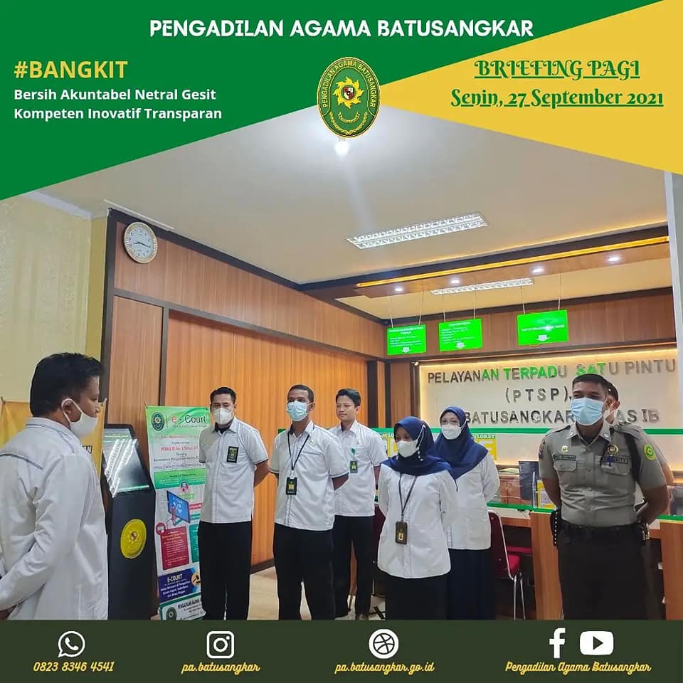 briefing petugas layanan