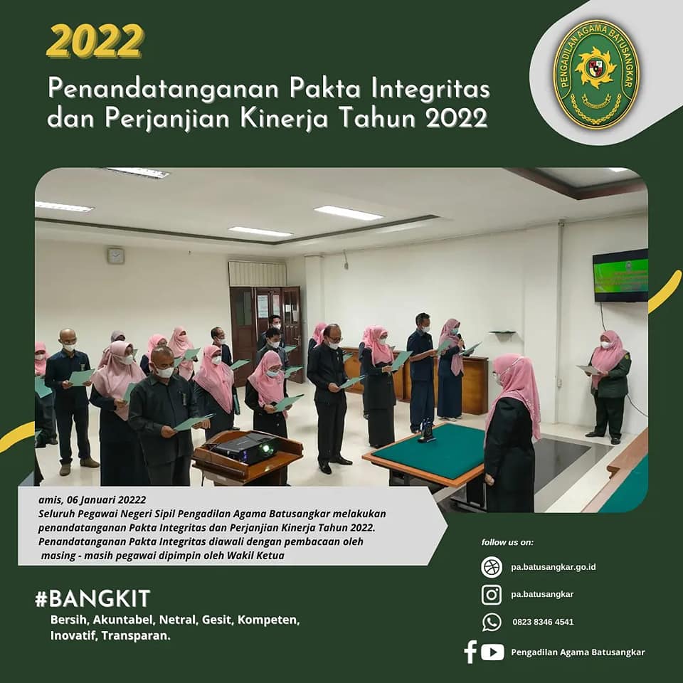 penandatanganan pakta integritas dan komitmen bersama