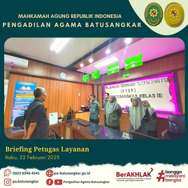 briefing pagi 22 feb 23