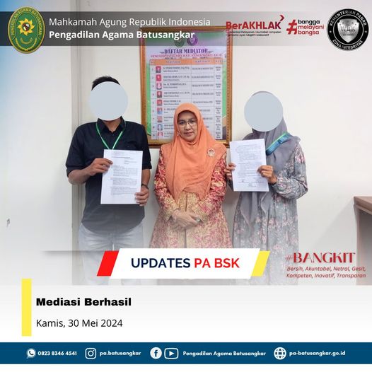 mediasi berhaisl pencabutan bu tin