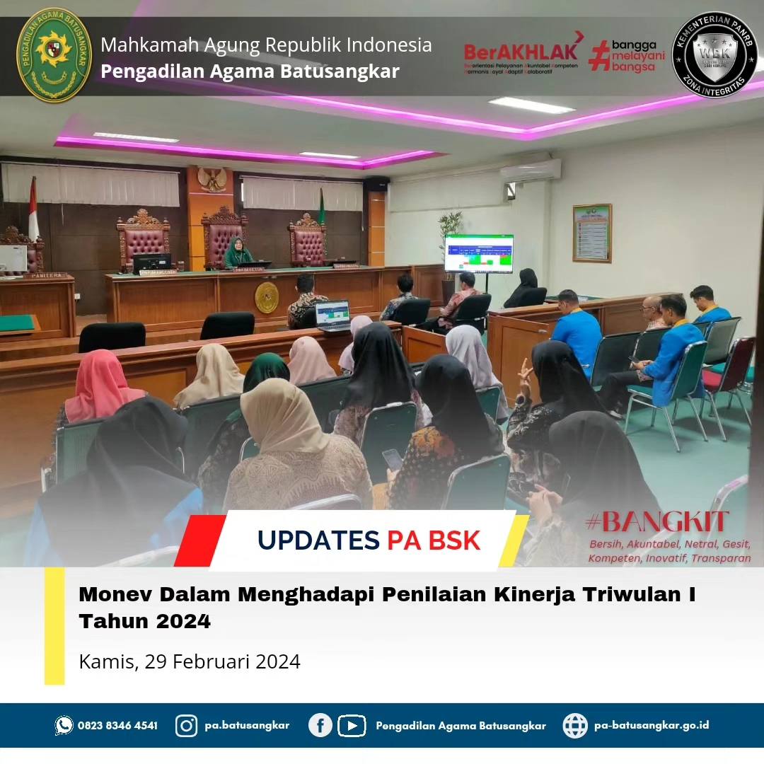 monev menghadapi penilaian tw i