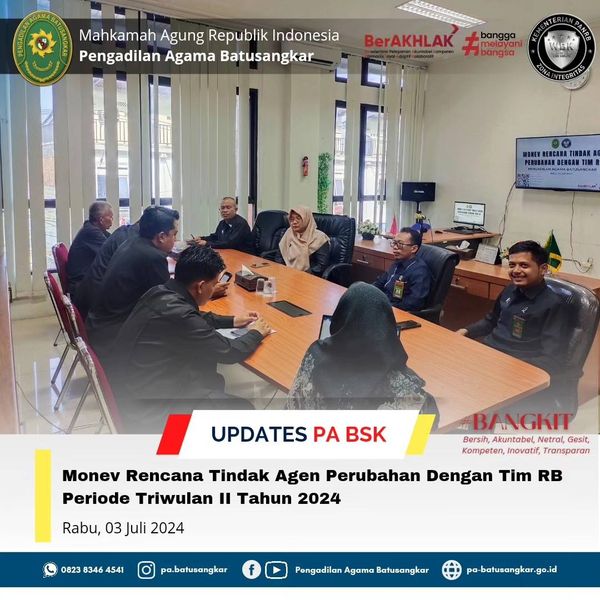 monev rencana tindak agen perubahan tw 2 2024