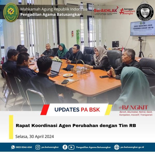 rapat agen perubahan dan tim RB