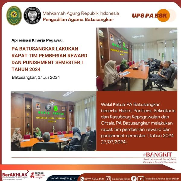 rapat tim pemberian reward