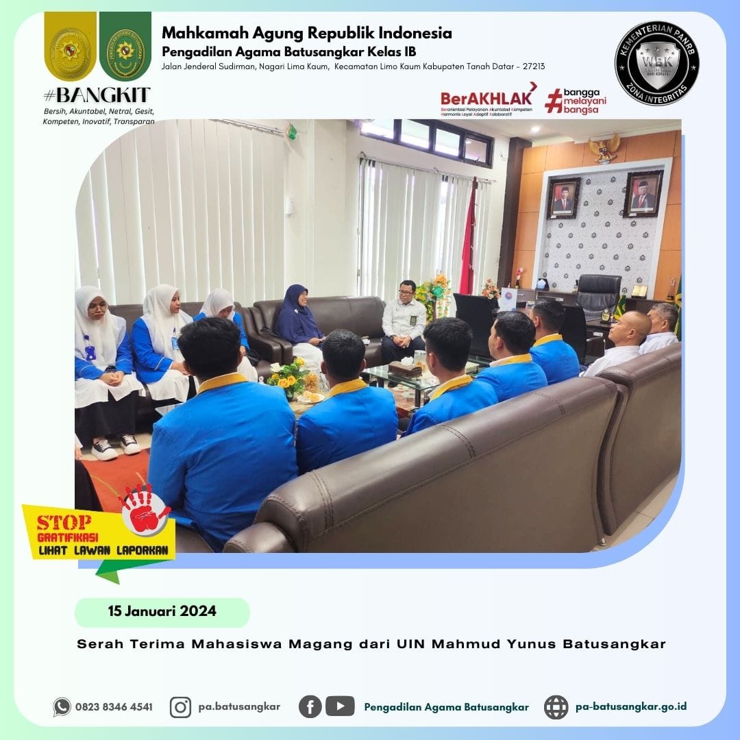 serah terima mhs uin bsk