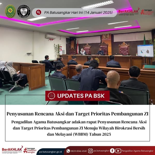 penyusunan rencana aksi dan target prioritas ZI tahun 2025