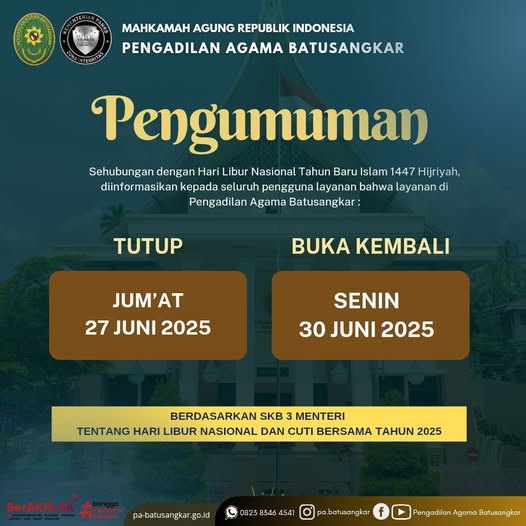 pengumuman libur 1 muhamaram
