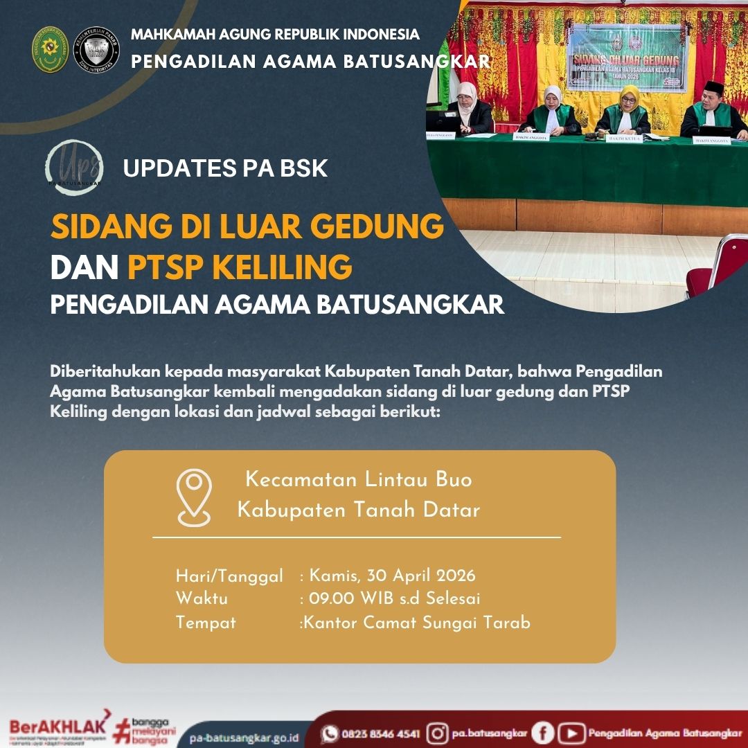 Sidang Keliling dan PTSP Keliling